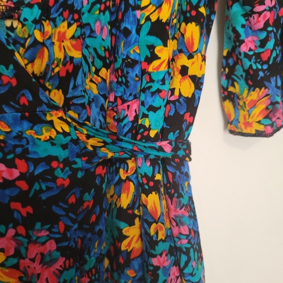 Silk & Salt Journey Flower Maxi Wrap Dress Size XL - Picture 13 of 16